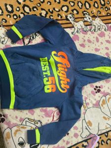 Cool Blue Hoodie for 4-7 years boy
