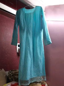 Baby Blue Kurti And Pant