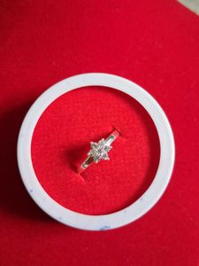 Elegant Flower Ring Pure Silver