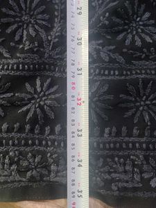 BLACK CHIKANKARI KURTA