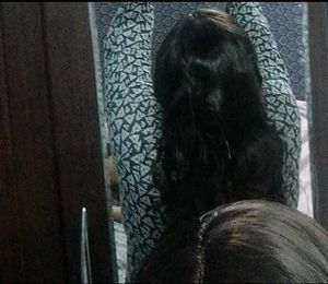 Dark brown wig with Comb