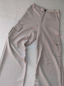 Beige Cargo Pants