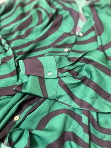 Green Patterned Shirt