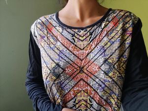 Egyptian Print Mini Dress
