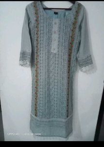 Partywear Pakistani Suit With Organza Dupatta