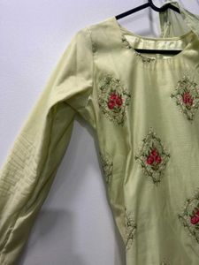 Pista Green Pant Suit Set