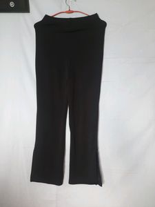 Price Drop!!!!! High Waist Black Pant In Boot Cut (Korean Style)