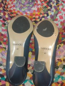 LASOCKI Imported Blue Heals In Size 41