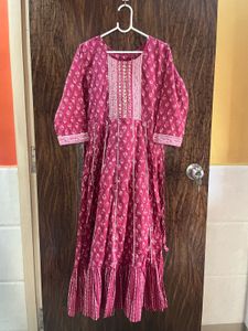34 Bust Cotton Aline Kurta Set For Women