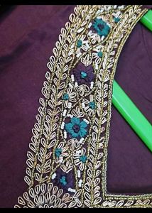 Deep Purple Kurta Set With Beautiful Dupatta