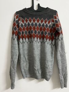 Patterned Knit Sweater