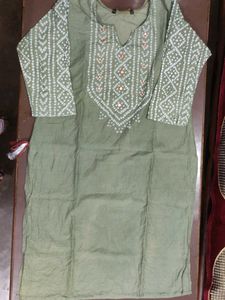 Olive Green Kurta