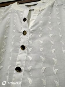 Ivory Embroidered  Kurta With Shristi Pant