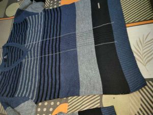 Striped V-Neck Sweater