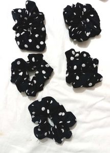Polka Dot Scrunchies