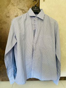 Men&#39;s Formal Shirt - Blue Checkered