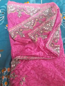 Fancy Saree With Stitched Blouse