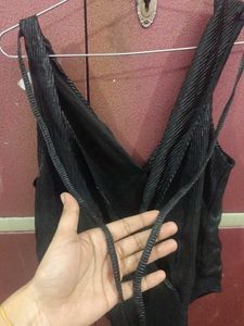 Black Sleeveless Bodysuit