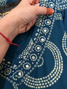Teal Blue Kurta Set