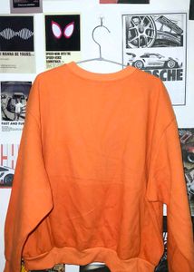 Orange Graphic Sweatshirt