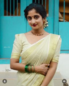 Ready-to-wear Tissue set saree and blouse ✨🤍