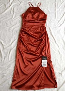 With Tag Tokyo talkies Rust Dress