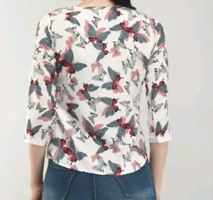 Butterfly Print Top