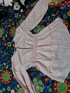 This Is Beautiful Top With Polka Dots