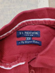 USPA Maroon Polo Shirt