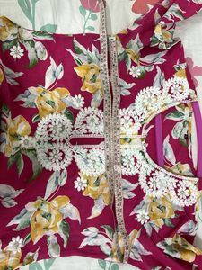 Stunning Floral Pink kurta sets
