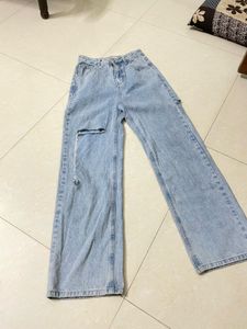 Y2k Pintresty Ripped Knee Jeans