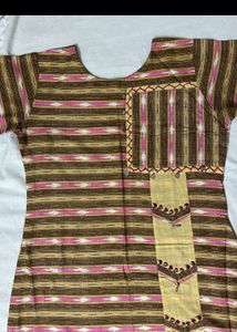 Pure Cotton Jute Color Elegant Top