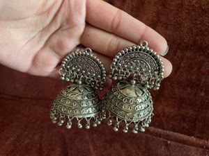 Silver Jhumka Earrings combo