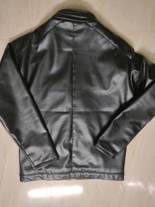 Faux Shearling Lined Black Jacket
