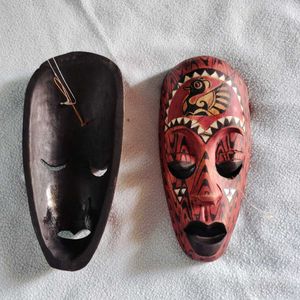 Wood Tribal Wall Hanging