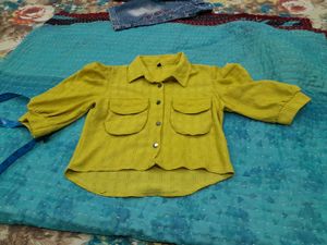 Stylish Mustard Girls Top