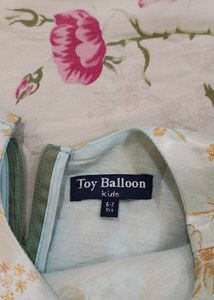 Toy Balloon High Low Dress (6-7year)