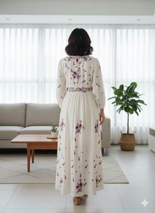 Boho Embroidered Maxi Dress