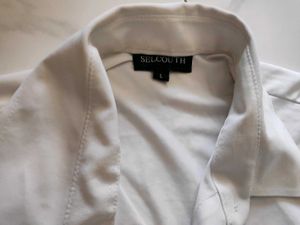 Selcouth White Shirt Styled Top