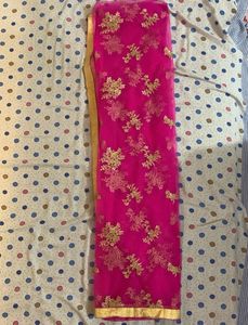 Festive Pink Yellow Kurta Set