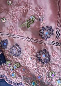 Pink Pakistani Set with embroidery n cutdana work