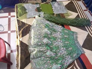 Gorgeous Green Bridal Lehenga