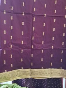 Part wear Purple Saree