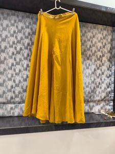 Embroidered Yellow Blouse n lehanga set