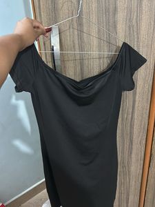 Little Black Off-Shoulder Dress