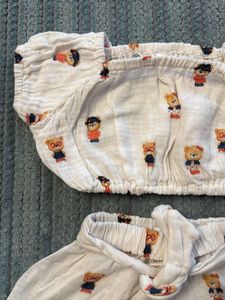 Cute Cartoon Print Outfit Set