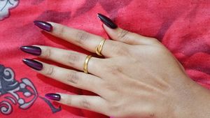 Purple Press-On Nails