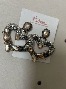 Rubans Heart Drop Earrings