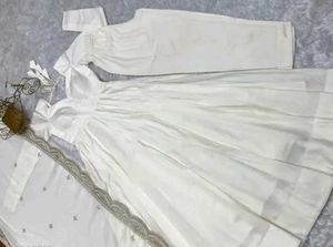 Elegant White anarkali Suit