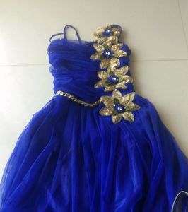 Royal Blue Flower Girl Dress